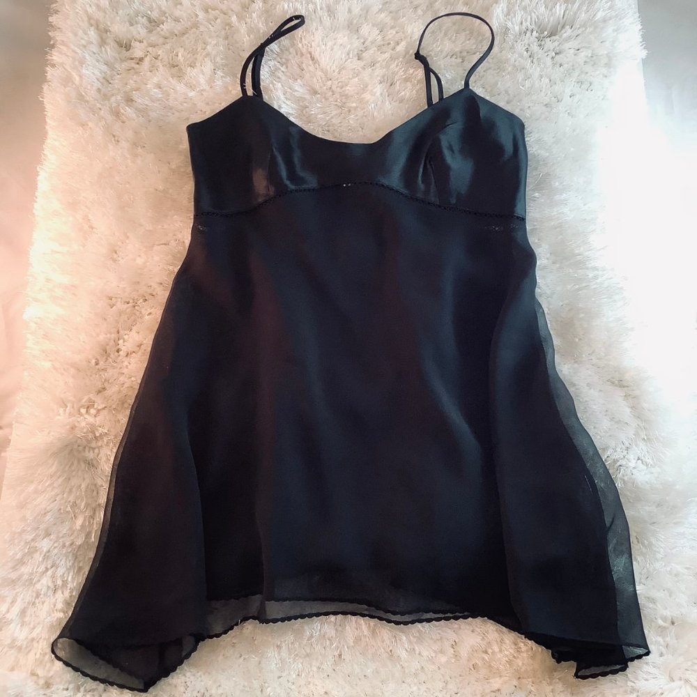 Vintage Victoria's Secret Lingerie Babydoll Black - Picture 6 of 7